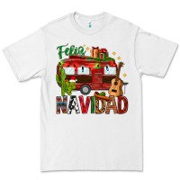 White Feliz Navidad Christmas Mexico Premium Tee - HowdyJamesFarm