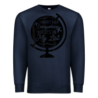 Navy i haven't been everywhere but it's on my list travel t shirt Premium Sweatshirt - baoMotion