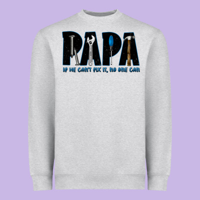 If He Can't Fix It No One Can Heavyweight Sweatshirt Designed By Jahusdesignshop