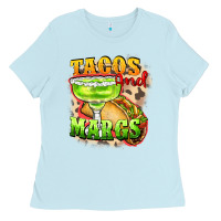 Baby Blue Tacos and margs Ladies Tee - FaDigitalArtStudio