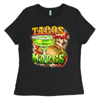 Black Tacos and margs Ladies Tee - FaDigitalArtStudio