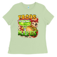 Matcha Tacos and margs Ladies Tee - FaDigitalArtStudio