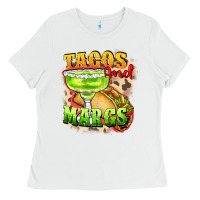 White Tacos and margs Ladies Tee - FaDigitalArtStudio