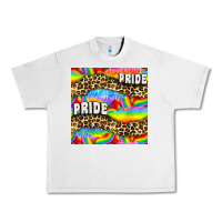 Lunar Rock Pride lgbtq leopard with love and rainbow seamless Urban Heavy Tee - BundleAndBundleShop