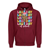 Burgundy last day of school Zipper Hoodie - JahusDesignShop