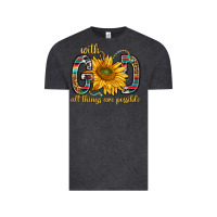 Vintage Black with god all things are possible with sunflower bbs Vintage Tee - BundleAndBundleShop