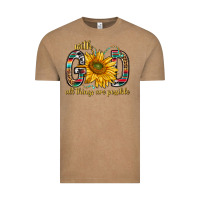 Vintage Coffee with god all things are possible with sunflower bbs Vintage Tee - BundleAndBundleShop