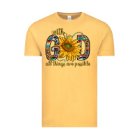 Vintage Mustard with god all things are possible with sunflower bbs Vintage Tee - BundleAndBundleShop