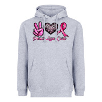 Heather Grey peace love cure Heavyweight Hoodie - JahusDesignShop