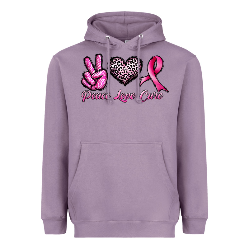 Peace Love Cure Heavyweight Hoodie by JahusDesignShop | Teevron