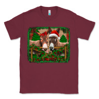 Burgundy christmas donkeys Classic Tee - Jasminsmagicworld