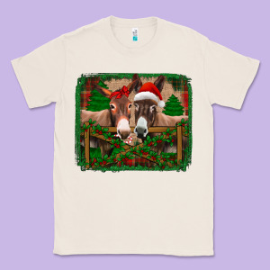 Christmas Donkeys Classic Tee Designed By Jasminsmagicworld