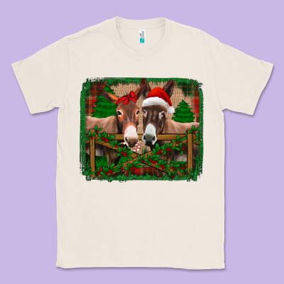 Christmas Donkeys Classic Tee Designed By Jasminsmagicworld