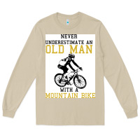 Mushroom Never Underestimate An Old Man With A Mountain Bike Long Sleeve Tee - Bettercallsaul