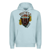Blue Mist turquoise bison Premium Hoodie - RacoonDesign