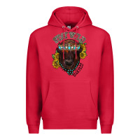 Cardinal turquoise bison Premium Hoodie - RacoonDesign
