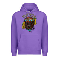 Purple turquoise bison Premium Hoodie - RacoonDesign