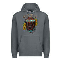 Rock turquoise bison Premium Hoodie - RacoonDesign