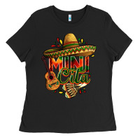 Black Mini cita Ladies Tee - FaDigitalArtStudio