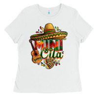 White Mini cita Ladies Tee - FaDigitalArtStudio