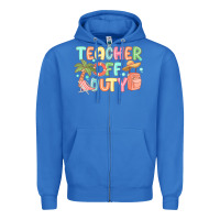 True Royal teacher off duty summer Zipper Hoodie - JahusDesignShop