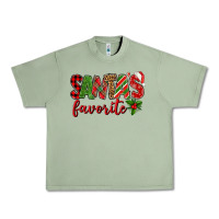 Oil Green Santa's Favorite Urban Heavy Tee - BundleAndBundleShop