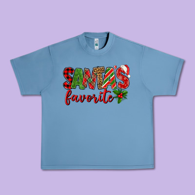Santa's Favorite Urban Heavy Tee Designed By Bundleandbundleshop