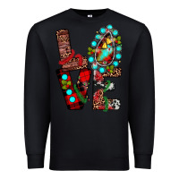 Black christmas love Premium Sweatshirt - JahusDesignShop