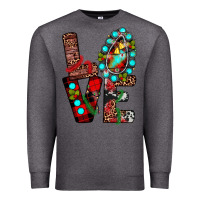 Charcoal Heather christmas love Premium Sweatshirt - JahusDesignShop