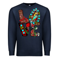 Navy christmas love Premium Sweatshirt - JahusDesignShop