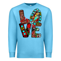 Ocean Blue christmas love Premium Sweatshirt - JahusDesignShop