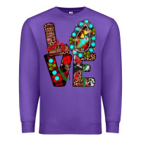 Purple christmas love Premium Sweatshirt - JahusDesignShop