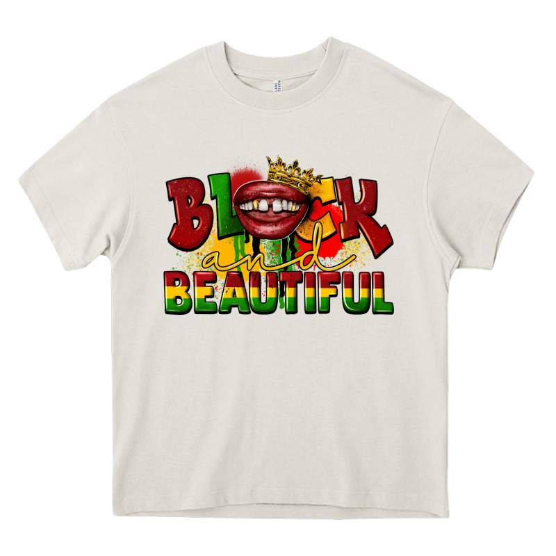 Black And Beautiful Heavy Core Tee by CowGirlArtShop | Teevron