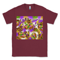 Burgundy Mardi Gras with king cake tumbler Classic Tee - HowdyJamesFarm