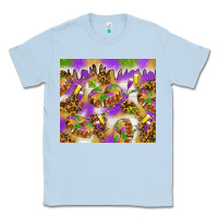 Dusty Blue Mardi Gras with king cake tumbler Classic Tee - HowdyJamesFarm