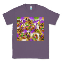Lavender Mardi Gras with king cake tumbler Classic Tee - HowdyJamesFarm