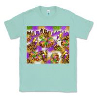 Seafoam Mardi Gras with king cake tumbler Classic Tee - HowdyJamesFarm