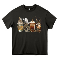 Asphalt skeleton coffee Heavy Core Tee - Jasminsmagicworld