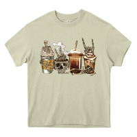 Mossy skeleton coffee Heavy Core Tee - Jasminsmagicworld