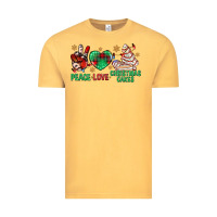 Vintage Mustard peace love christmas cakes bbs Vintage Tee - BundleAndBundleShop