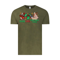 Vintage Olive peace love christmas cakes bbs Vintage Tee - BundleAndBundleShop