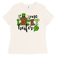 Bone St. Patrick's Day One lucky Heifer Ladies Tee - OliviaCreatesArt