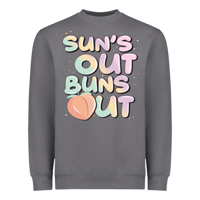 Sun's Out Buns Out Heavyweight Sweatshirt by JahusDesignShop | Teevron