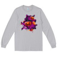 Moon Dust halloween pumpkin patch  3 Long Sleeve Tee - BundleAndBundleShop