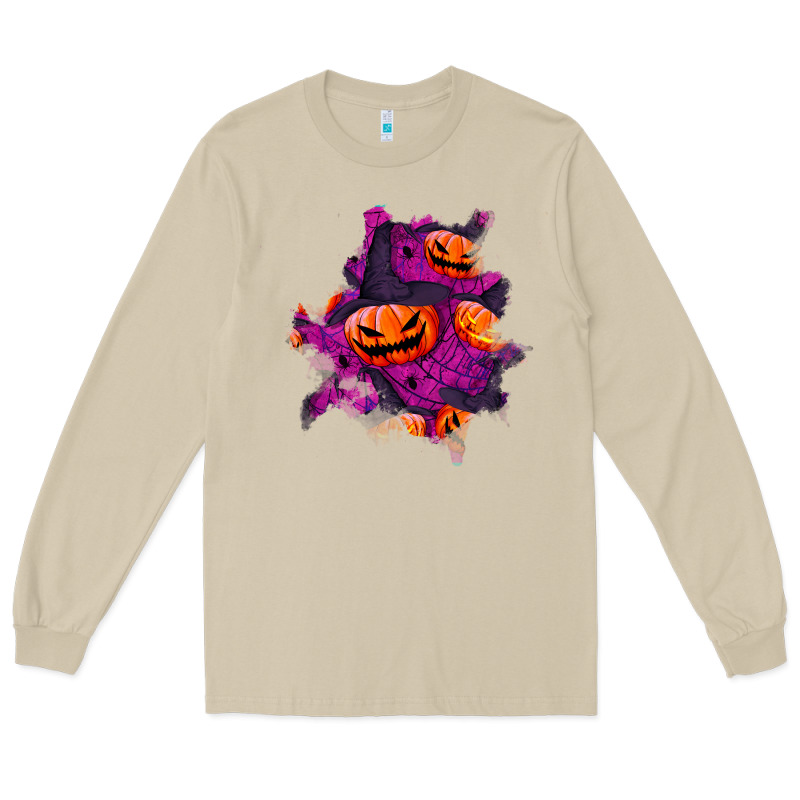 Halloween Pumpkin Patch  3 Long Sleeve Tee by BundleAndBundleShop | Teevron