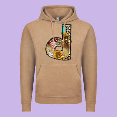 Farm Life Alphabet Lowercase Letters D Vintage Hoodie Designed By Bundleandbundleshop