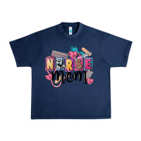 Navy nurse mom Urban Heavy Tee - FaDigitalArtStudio