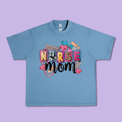 Nurse Mom Urban Heavy Tee Designed By Fadigitalartstudio