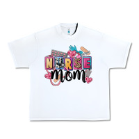 White nurse mom Urban Heavy Tee - FaDigitalArtStudio