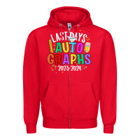 Red last days auto graphs Zipper Hoodie - JahusDesignShop